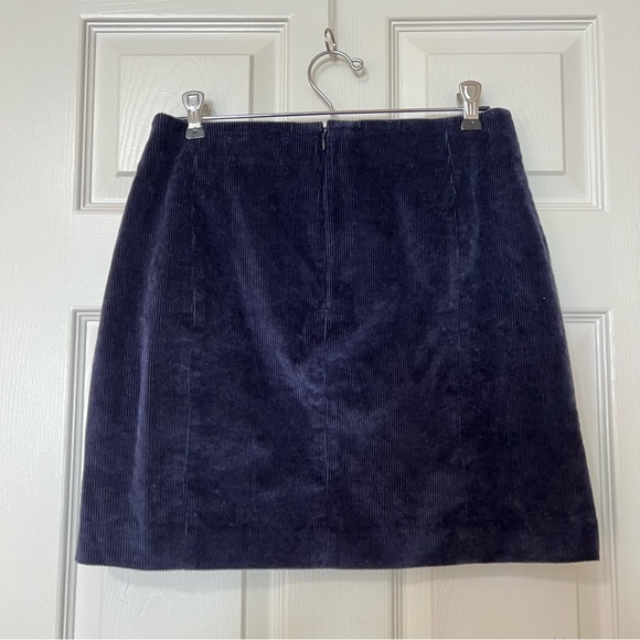 Aritzia Sunday Best Navy Lyra Corduroy Mini A-Line Skirt - Size 8 - Picture 5 of 15